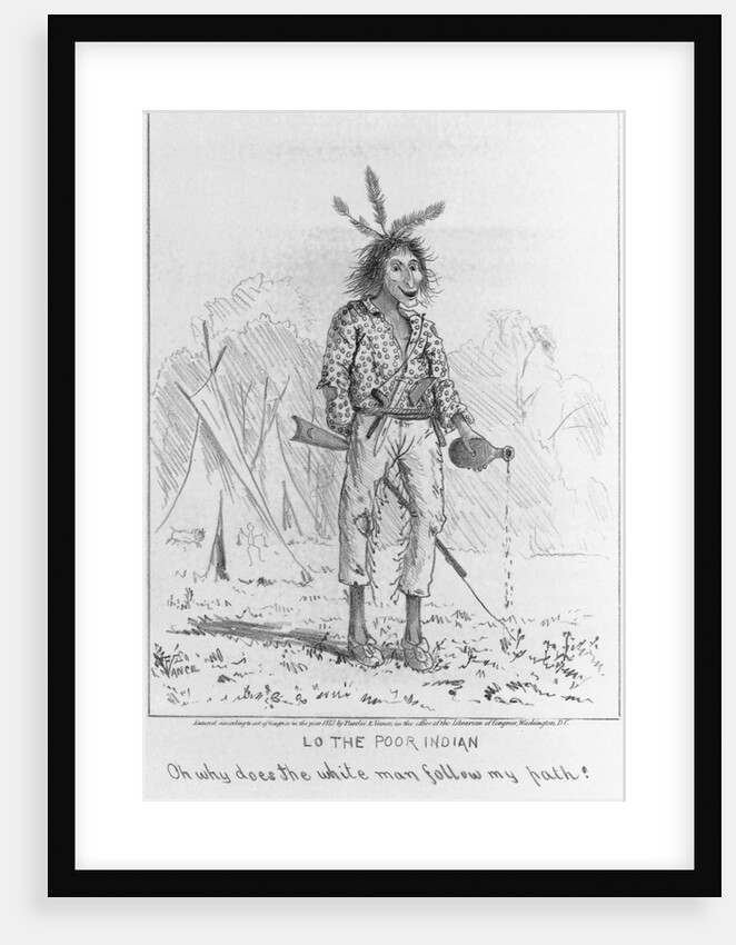 Caricature of Native North American by Anonymous