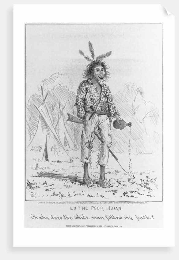 Caricature of Native North American by Anonymous