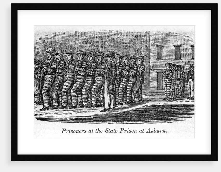 Prisoners at the States Prison at Auburn (New York; c. 1840) Eng. In John W. Barber, Historical Collections of the State of New York, p. 67. (F119.B24 by Anonymous