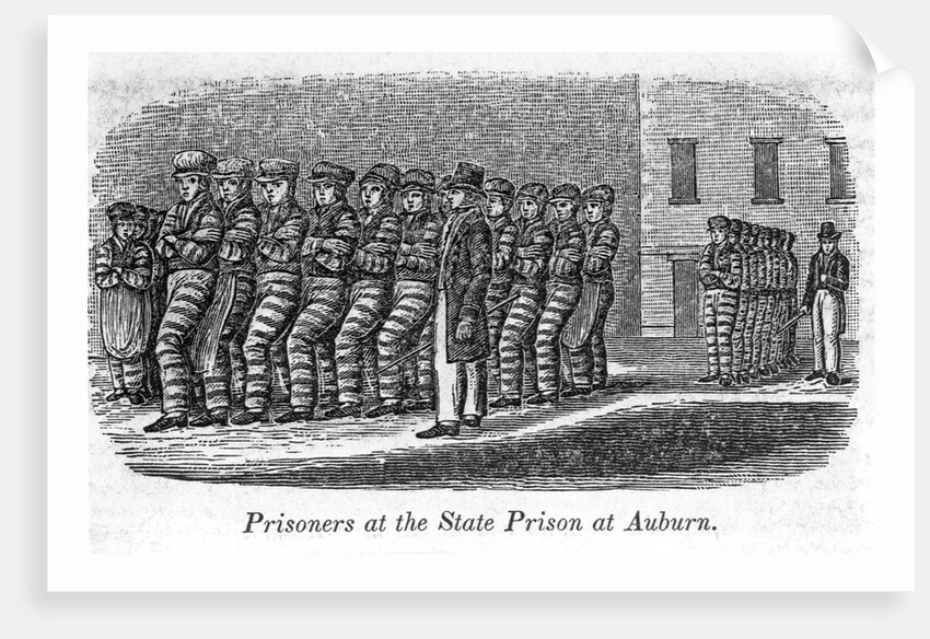 Prisoners at the States Prison at Auburn (New York; c. 1840) Eng. In John W. Barber, Historical Collections of the State of New York, p. 67. (F119.B24 by Anonymous