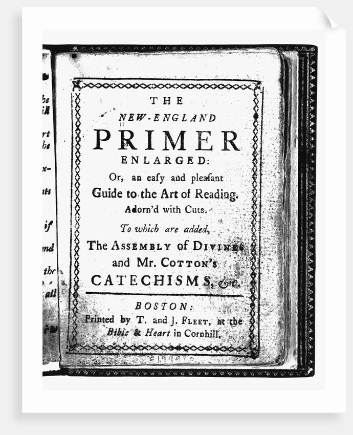 Title Page of New England Primer by Anonymous