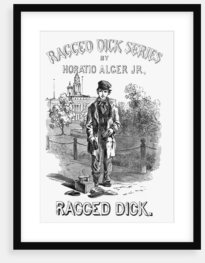 Title Page Book Illustration for Ragged Dick Written by Horatio Alger Jr