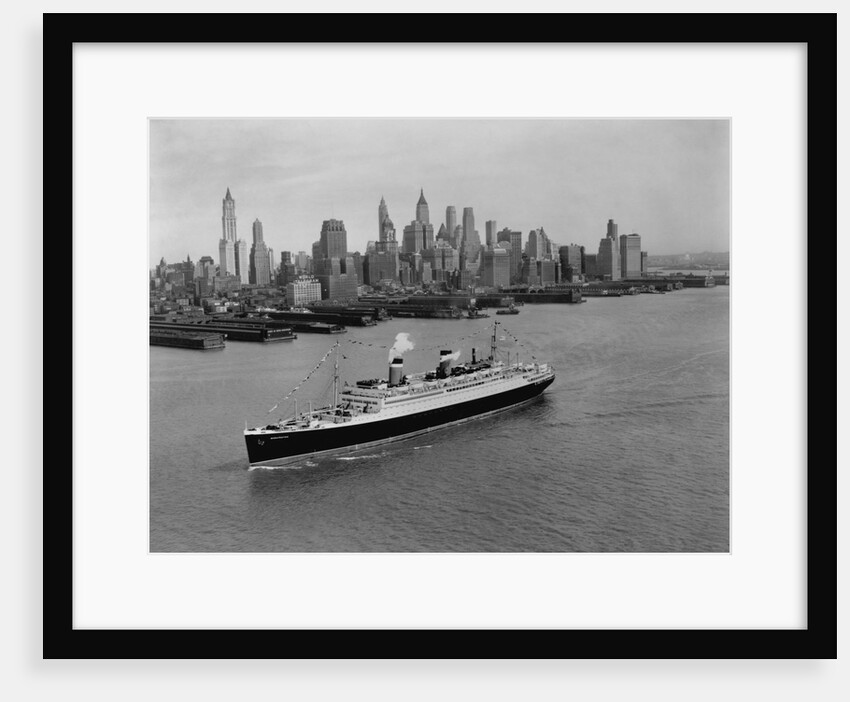 S.S. Washington on the Hudson River by Anonymous