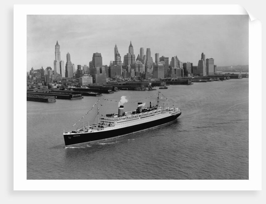 S.S. Washington on the Hudson River by Anonymous