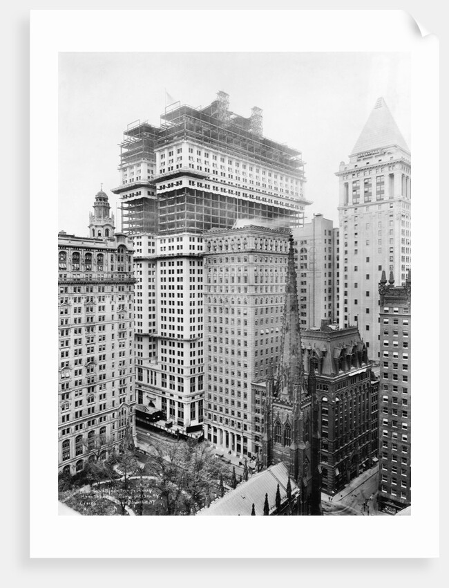Construction of the Equitable Building, New York by Anonymous
