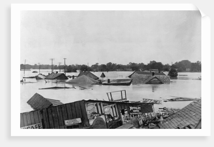 Flood on the Mississippi River by Anonymous