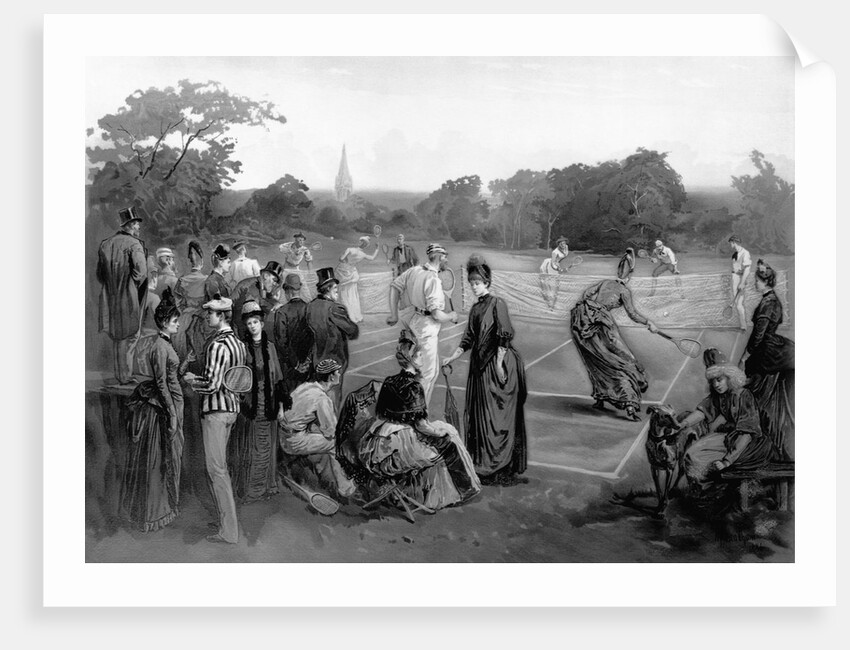 People Playing Lawn Tennis by Anonymous
