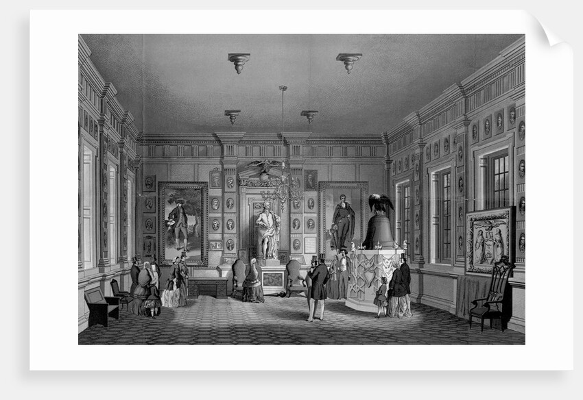 Interior View of Independence Hall, Philadelphia by M. Rosenthal