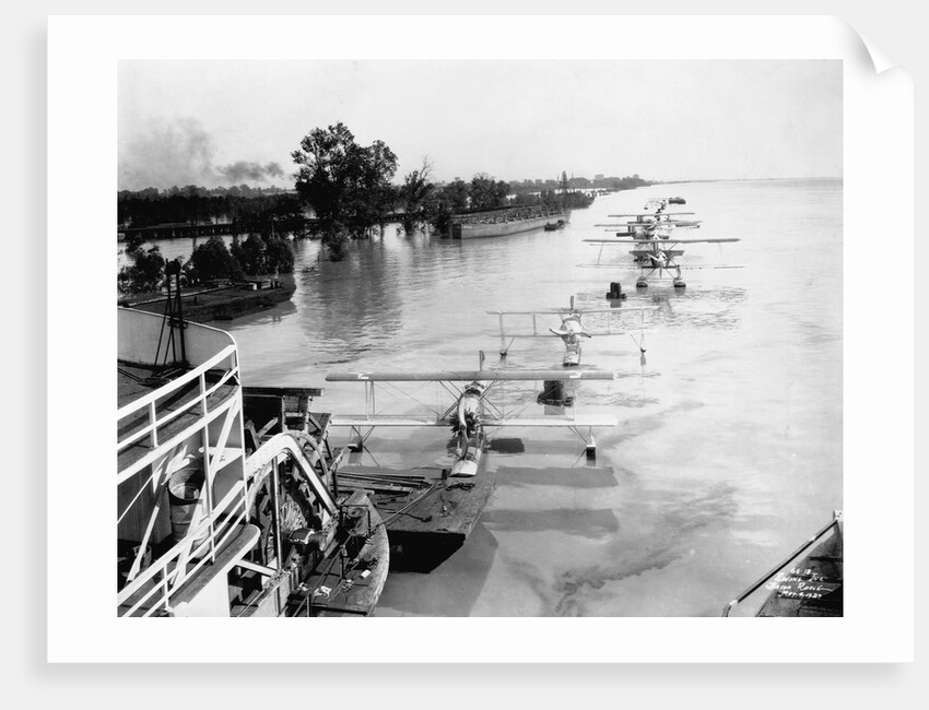 Seaplanes on the Flooded Mississippi by Anonymous