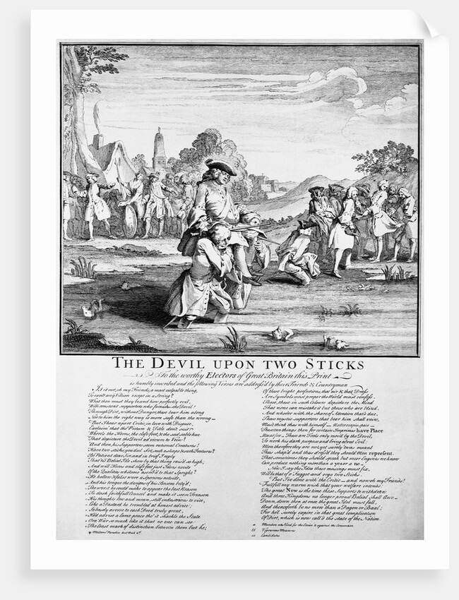 The Devil Upon Two Sticks by Gravelot