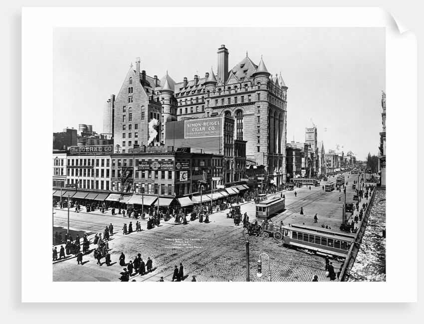 Broad and Market Sts., N.W. corner, Newark, New Jersey. (Bird's-eye view) by Irving Underhill