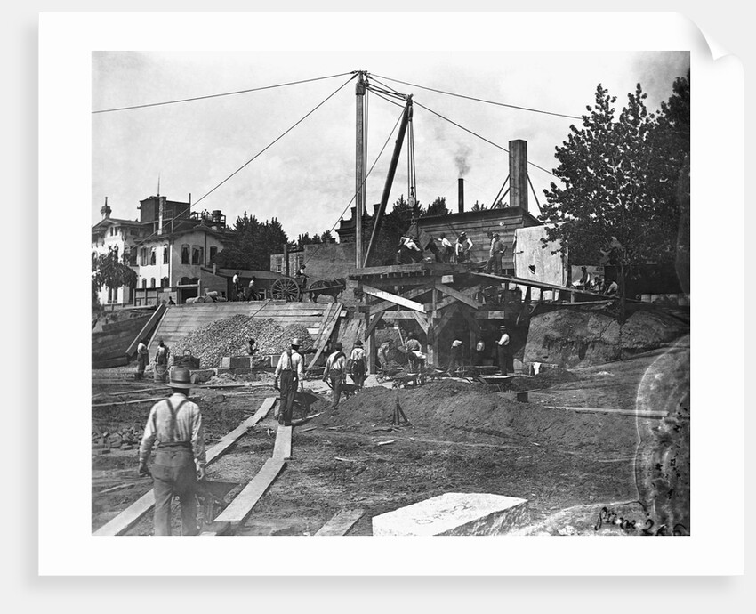 Workers Constructing the Library of Congress by Anonymous