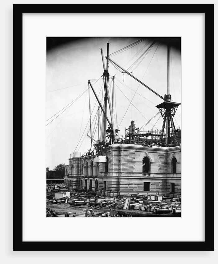 CONSTRUCTION OF THE LIBRARY OF CONGRESS PHOTOS MAY 4, 1892 by Anonymous