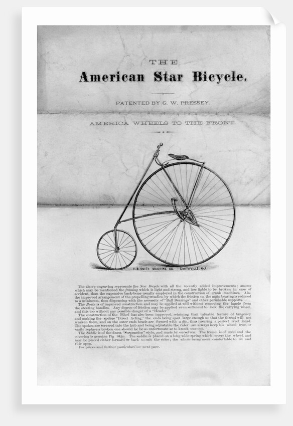 Advertisement for "The American Star Bicycle" by Anonymous