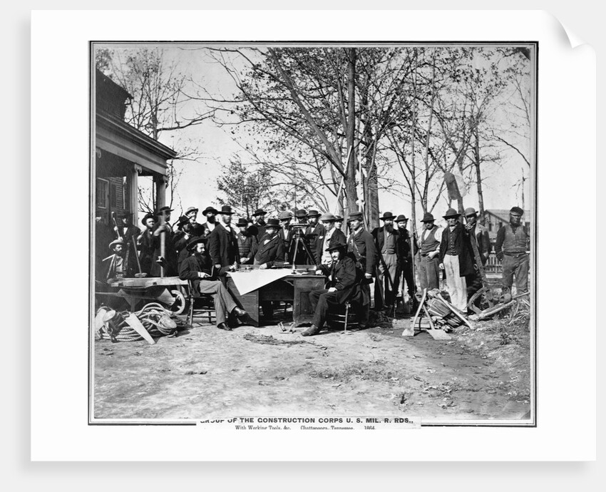 United States Military Railroad Crew by Anonymous