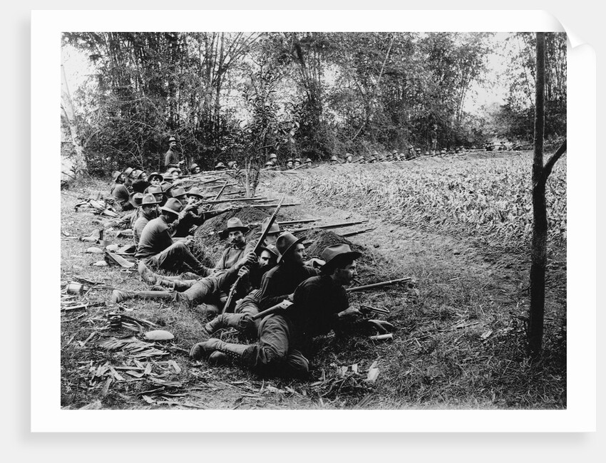 American Soldiers on Maneuvers During the Philippine Insurrection by Anonymous