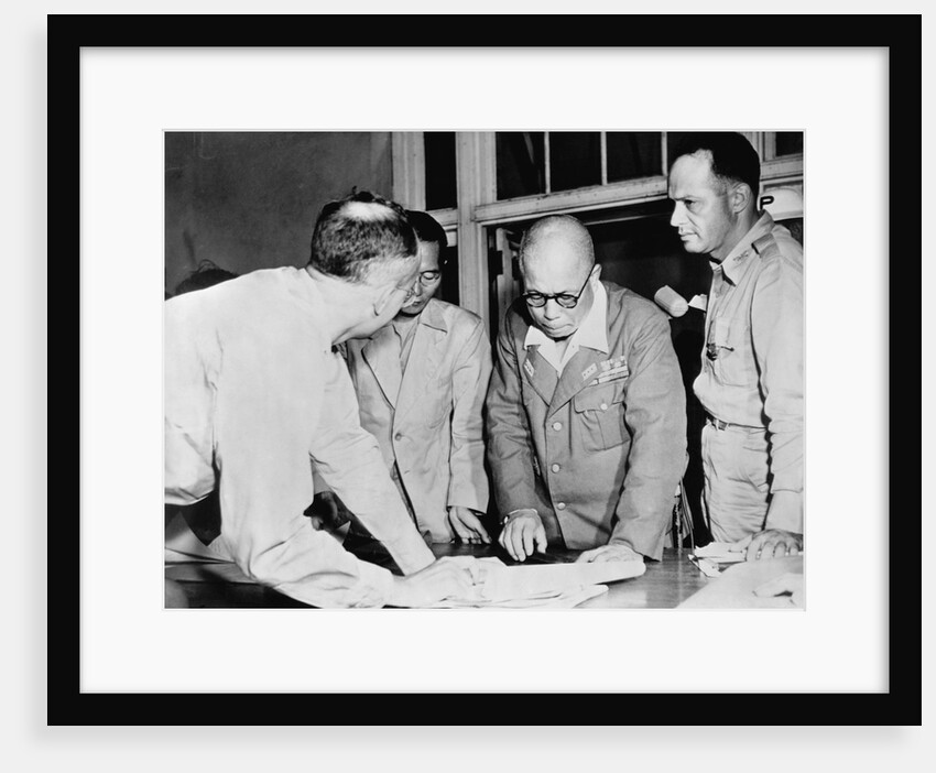 General Yamashita and Military Colleagues by Anonymous