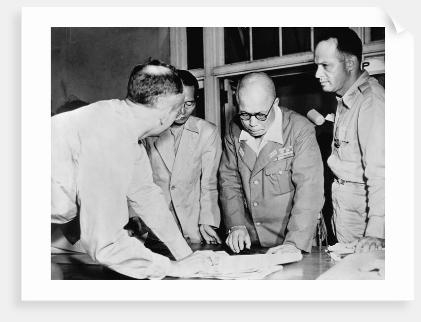 General Yamashita and Military Colleagues by Anonymous