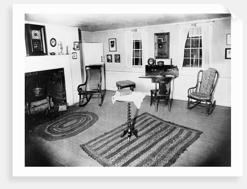 Parlor of the Edgar Allen Poe cottage, N.Y.C. Photo. J 232393, Dec. 17, 1918. by Anonymous