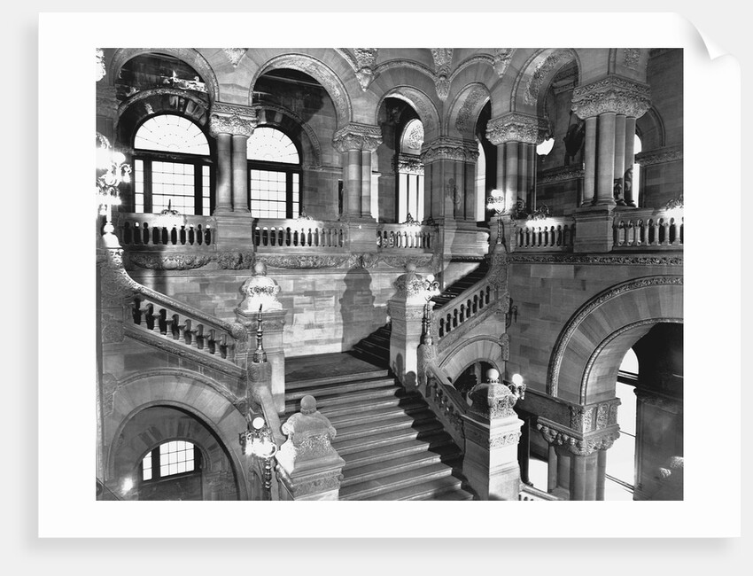 Staircase in the New York State Capitol by Anonymous