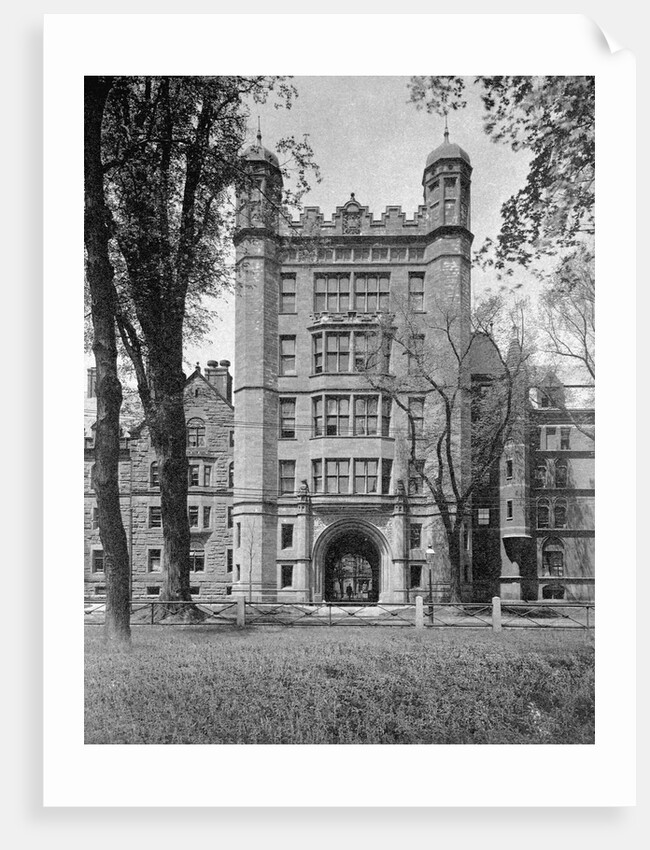 Phelps Hall and gateway, Yale College by Anonymous