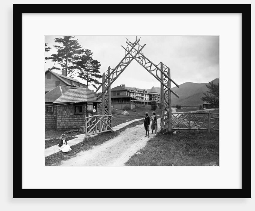 Wooden Gate at Resort by Anonymous