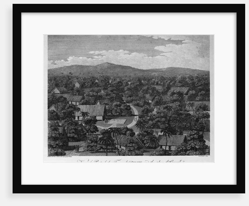 View of Part of the town of Pelew, and the Place of Council by W. & J. Walker