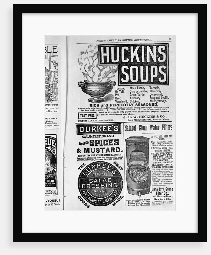 Advertisements in North American Review Advertiser by Anonymous