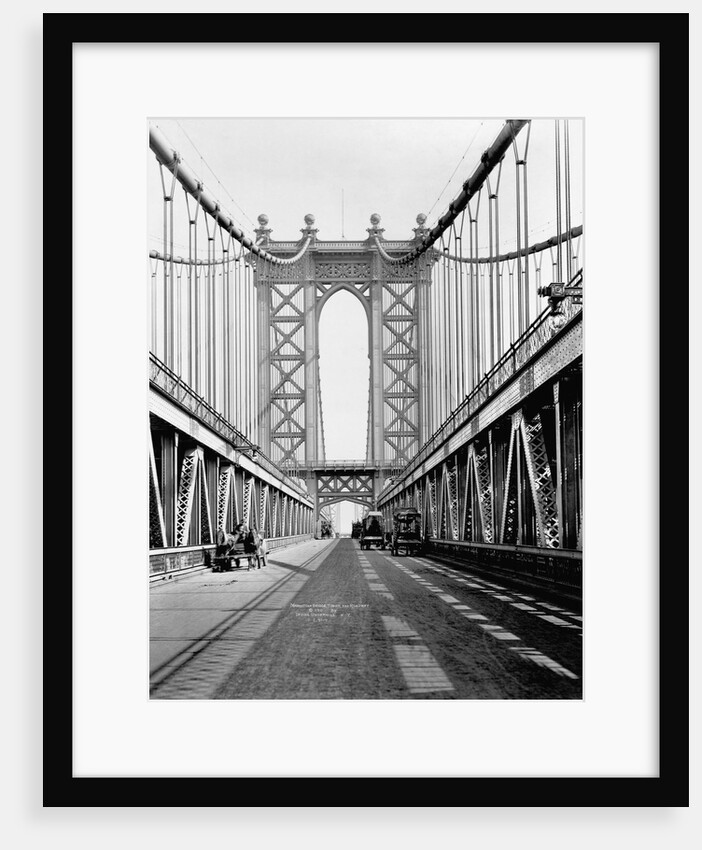 Manhattan Bridge Tower and Roadway by Anonymous