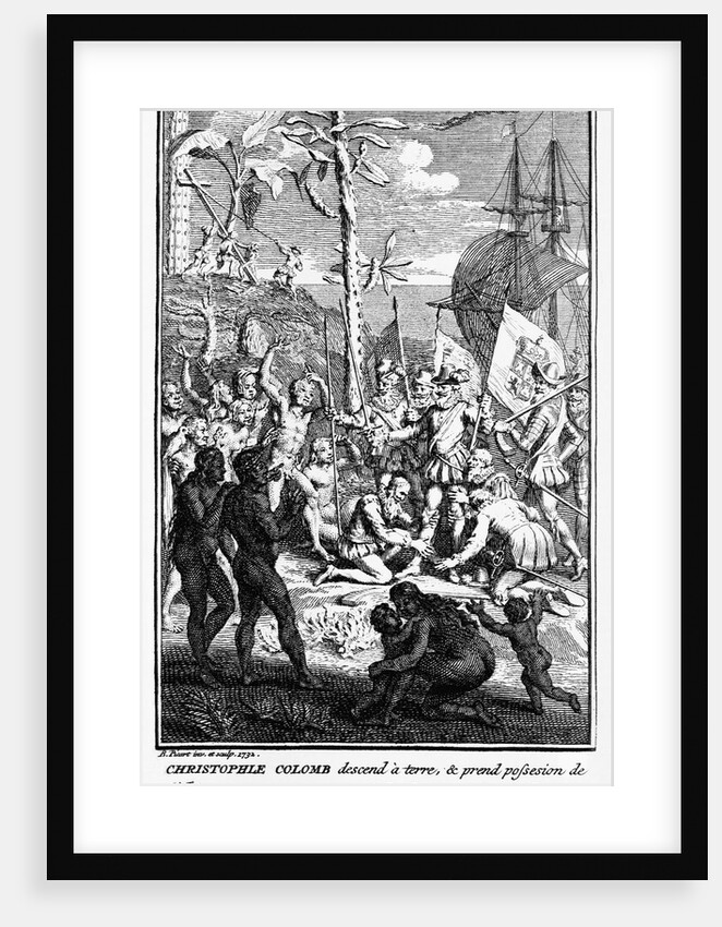Christophle colomb descend a terre... by Bernard Picart