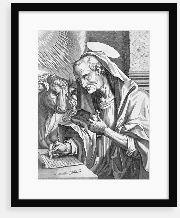 Engraving Saint Luke by Anonymous