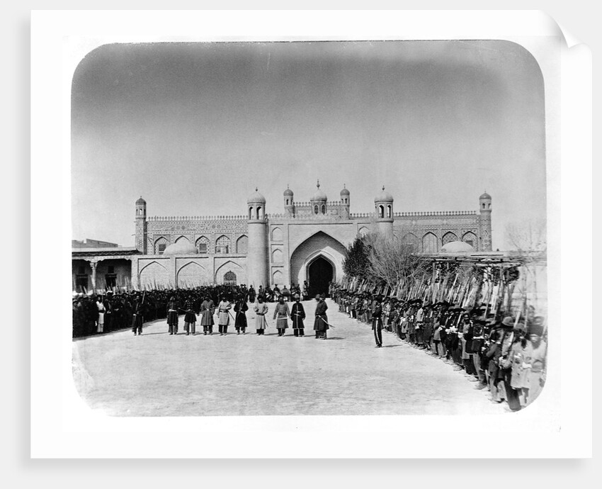 Military Ceremony in Front of Khudayar Khan Palace by Anonymous