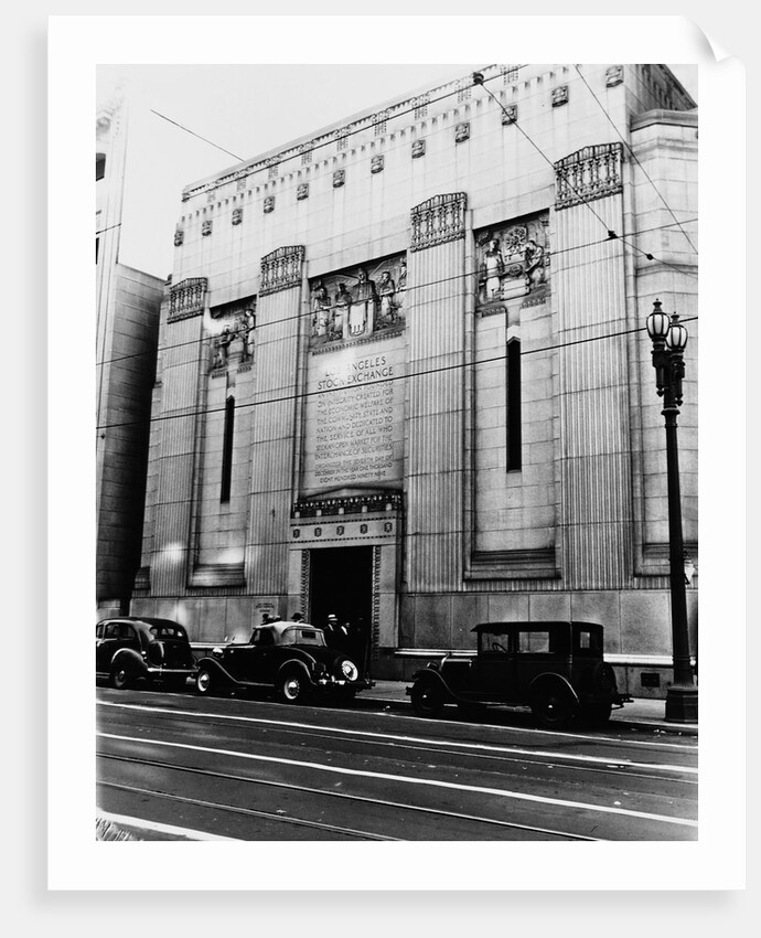 Facade of the Los Angeles Stock Exchange by Anonymous