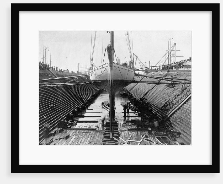 Valkyrie III in Dry Dock by Anonymous