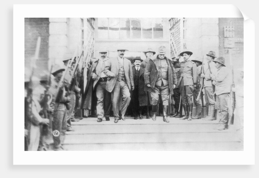Pancho Villa and General Hugh Scott by Anonymous