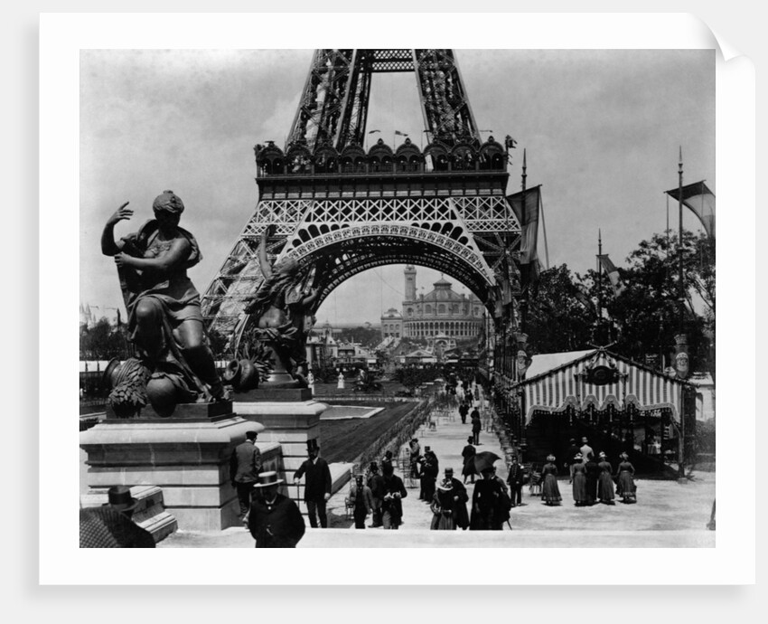 Crowds at The Eiffel Tower by Anonymous