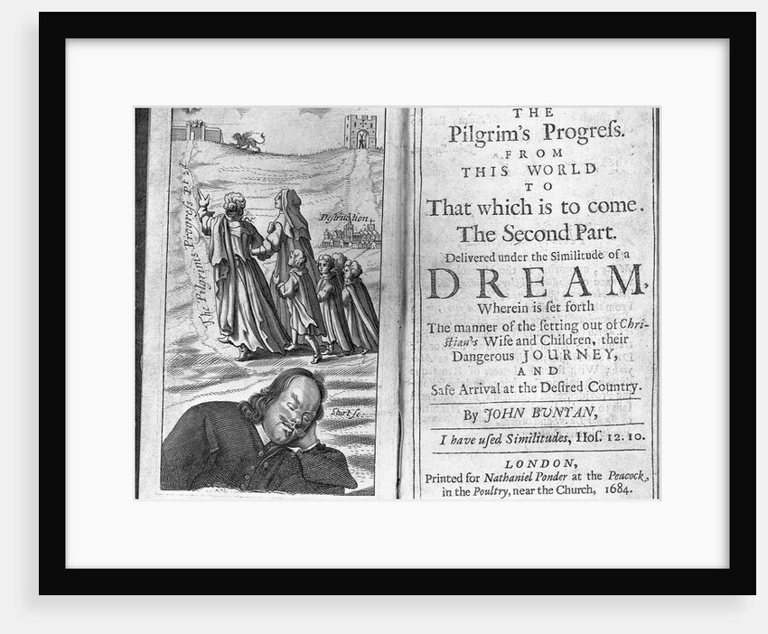 Frontispiece and Title Page from John Bunyan's The Pilgrim's Progress by Anonymous