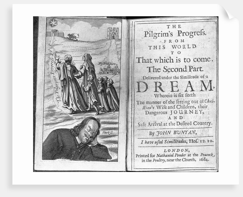 Frontispiece and Title Page from John Bunyan's The Pilgrim's Progress by Anonymous
