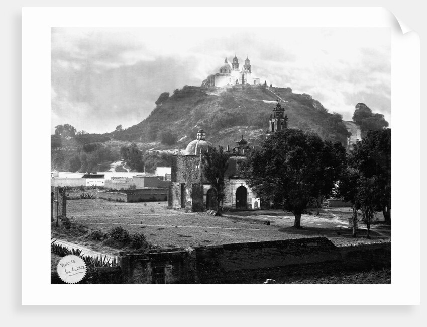 Church on Pyramid Over Cholula by Anonymous
