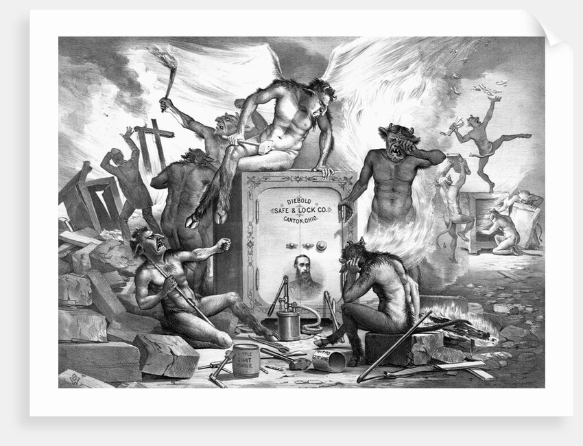 Devils Attacking a Safe by Anonymous