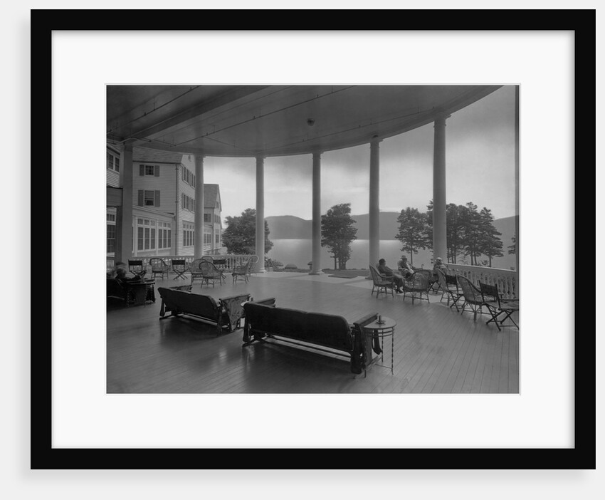 Sagamore Hotel Porch Overlooking Lake George by Anonymous