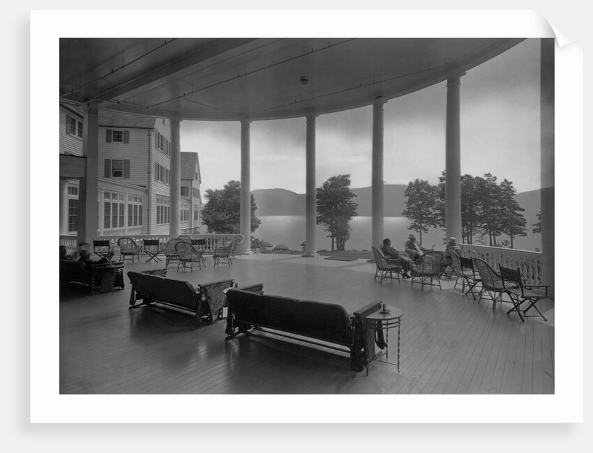 Sagamore Hotel Porch Overlooking Lake George by Anonymous
