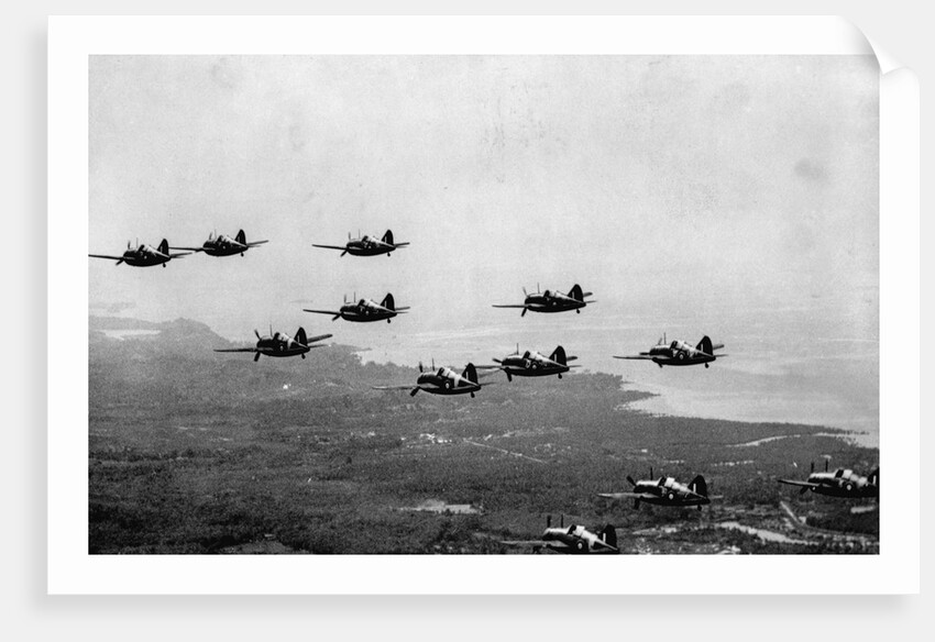 RAF Brewster Buffalo Fighters over Malaya by Anonymous