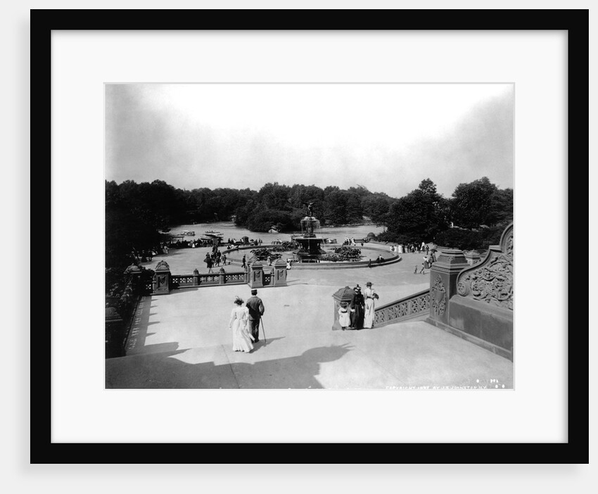 Bethesda Fountain in Central Park by Anonymous