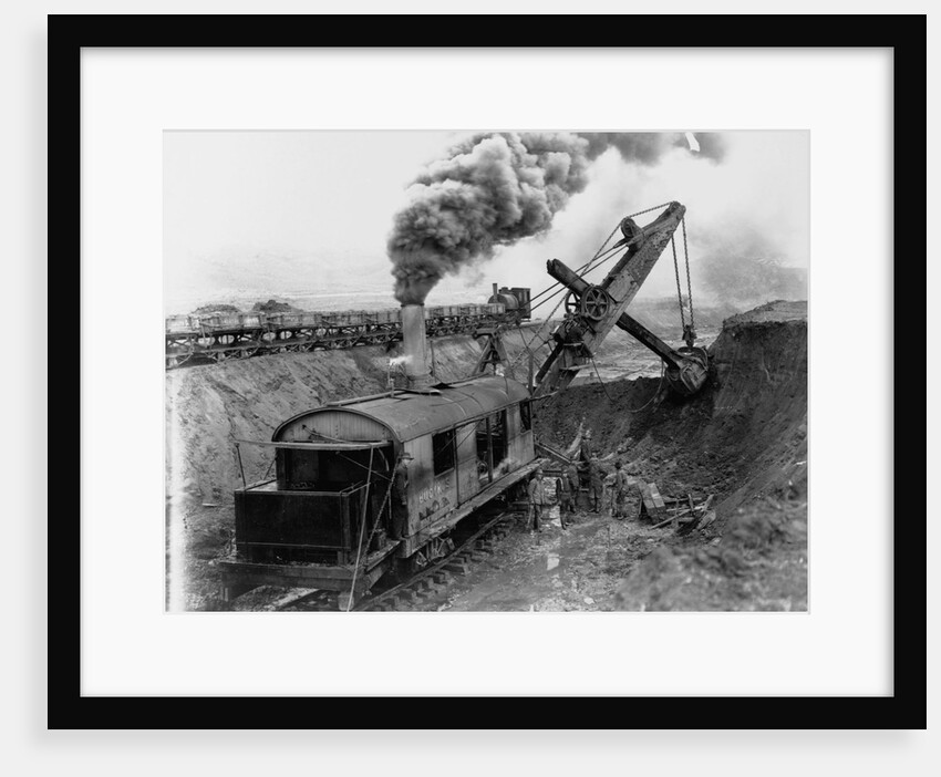 Steam Shovel Digging Ditch for Western Pacific Railroad by Anonymous