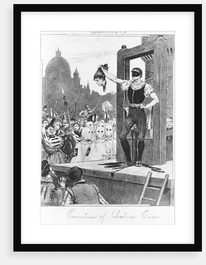 Execution of Beatrice Cenci Print by Anonymous