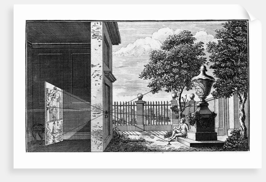 Eighteenth Century Engraving Use of the Camera Obscura by Anonymous