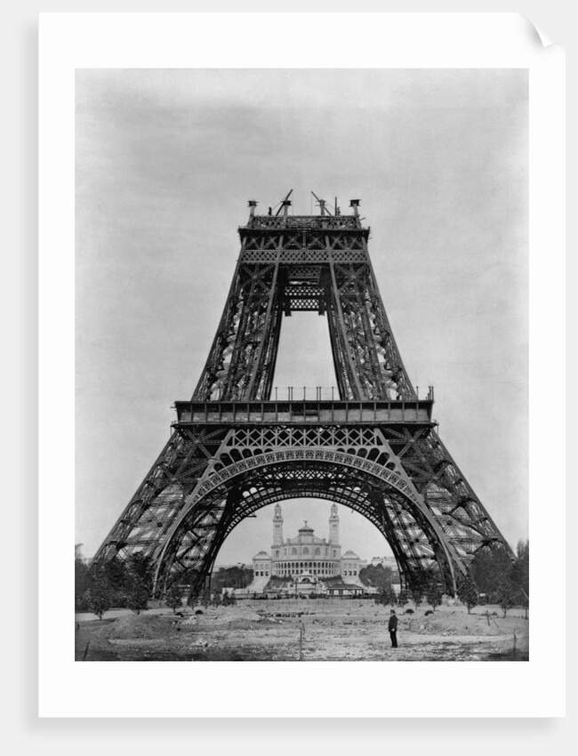 Eiffel Tower Under Construction by Anonymous