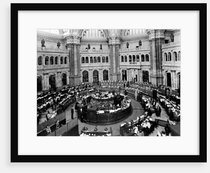 Library of Congress Reading Room by Anonymous