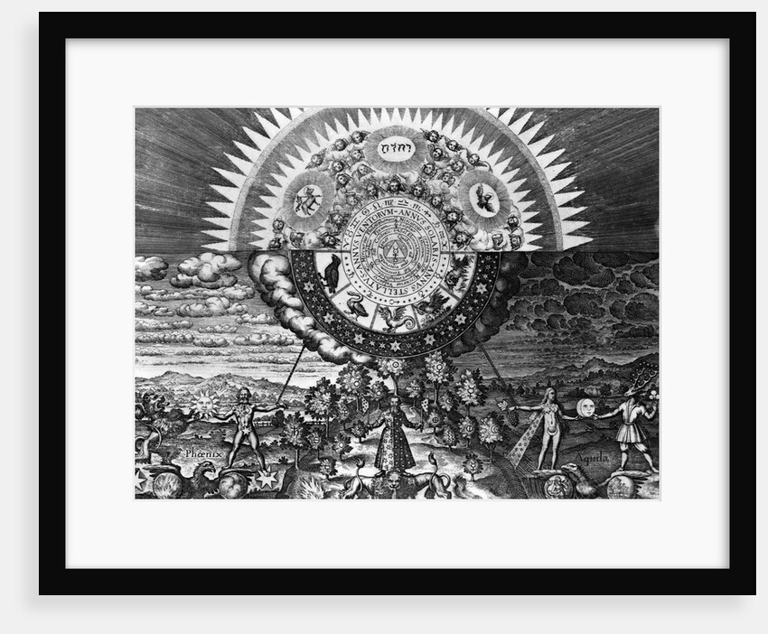 Engraving Astrological Chart by Anonymous